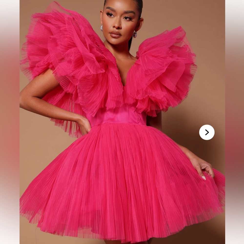 Fashion Nova High Low Pink Dress